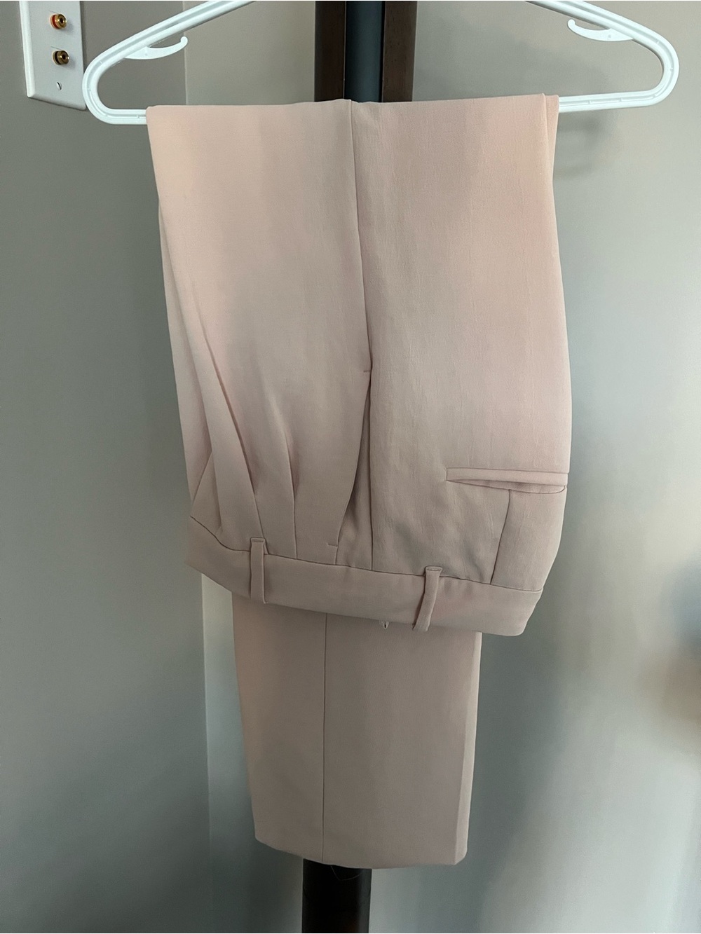 Wilfred Blush High-Waist Pleated Trousers